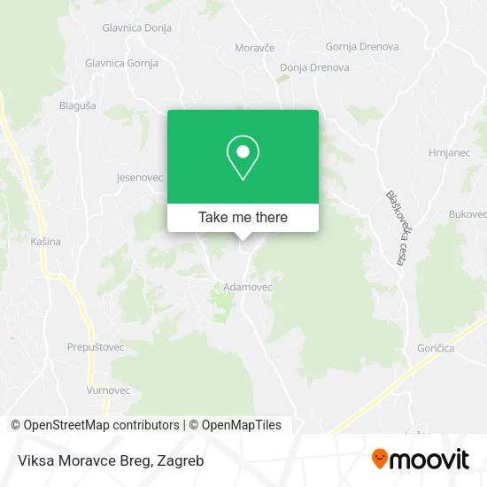 Viksa Moravce Breg map