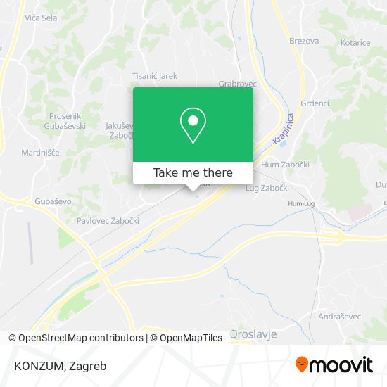 KONZUM map