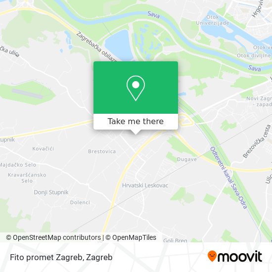 Fito promet Zagreb map