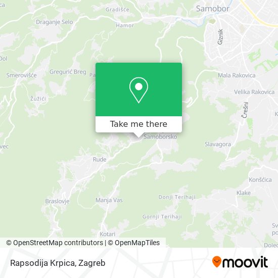 Rapsodija Krpica map