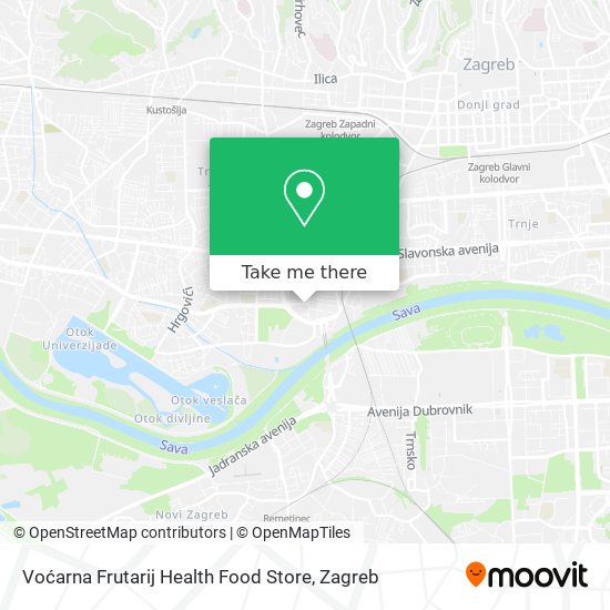 Voćarna Frutarij Health Food Store map