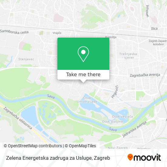 Zelena Energetska zadruga za Usluge map