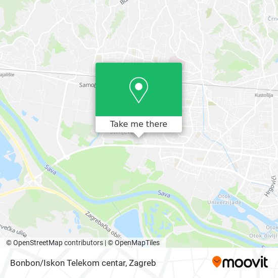 Bonbon/Iskon Telekom centar map