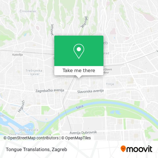 Tongue Translations map