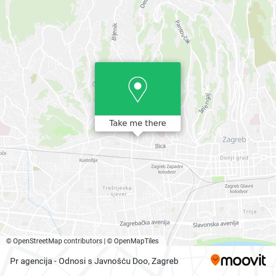 Pr agencija - Odnosi s Javnošću Doo map