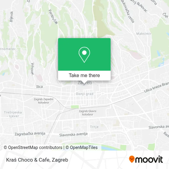 Kraš Choco & Cafe map