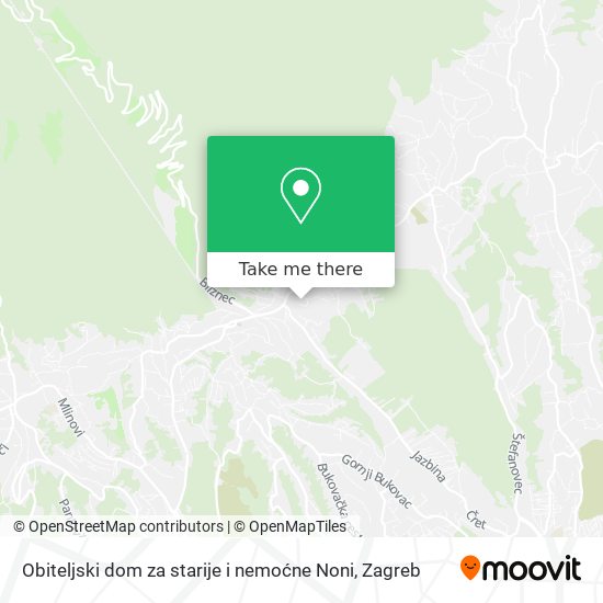 Obiteljski dom za starije i nemoćne Noni map