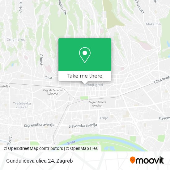 Gundulićeva ulica 24 map