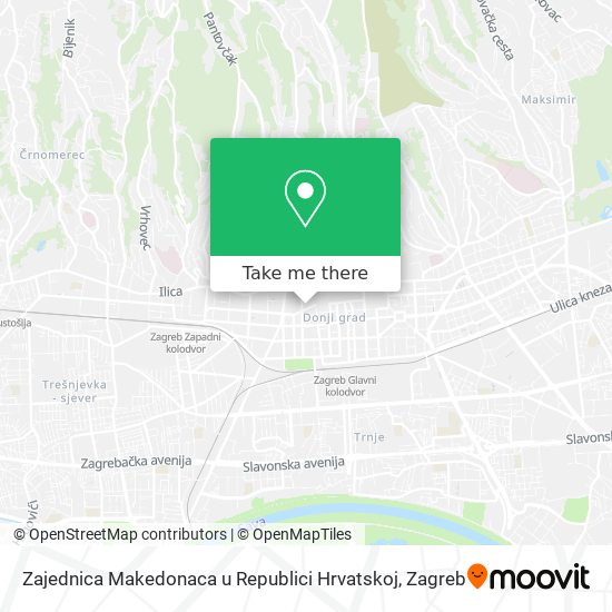 Zajednica Makedonaca u Republici Hrvatskoj map