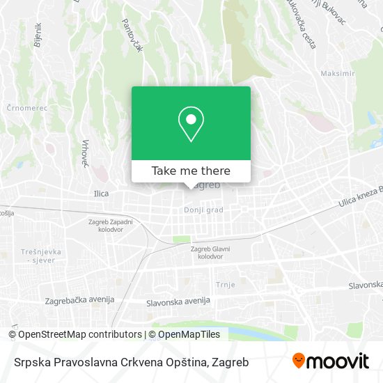 Srpska Pravoslavna Crkvena Opština map