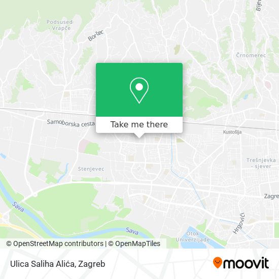 Ulica Saliha Alića map