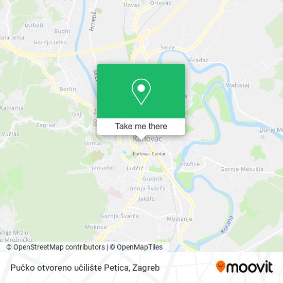 Pučko otvoreno učilište Petica map