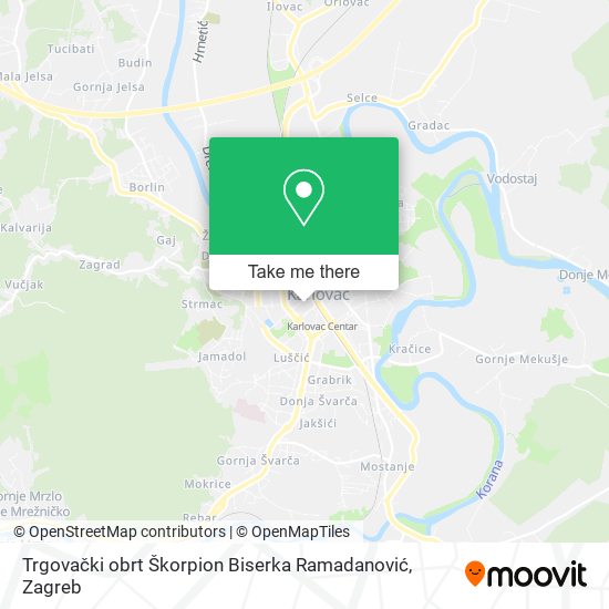 Trgovački obrt Škorpion Biserka Ramadanović map