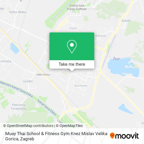 Muay Thai School & Fitness Gym Knez Mislav Velika Gorica map