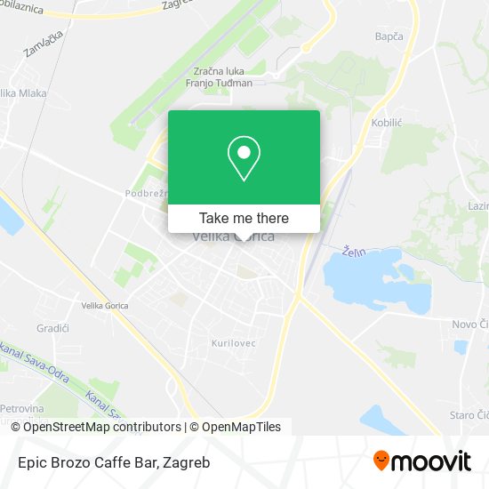 Epic Brozo Caffe Bar map