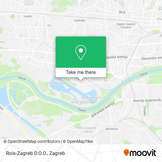 Rois-Zagreb D.O.O. map