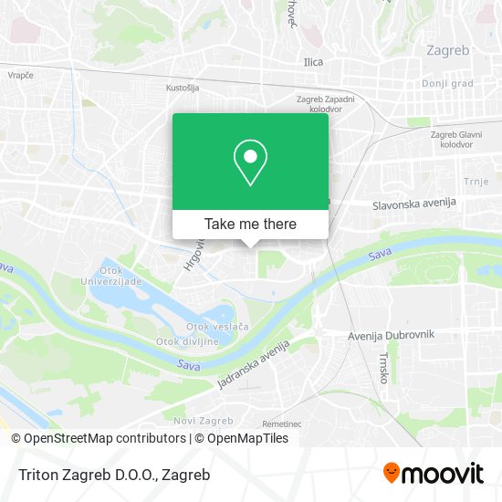 Triton Zagreb D.O.O. map
