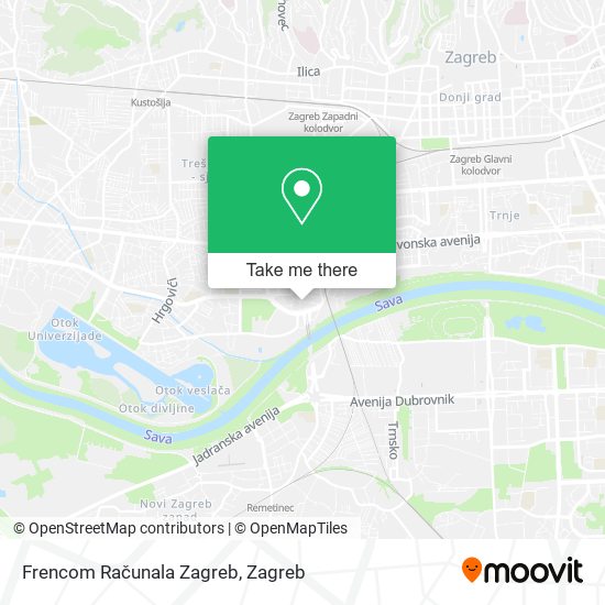 Frencom Računala Zagreb map