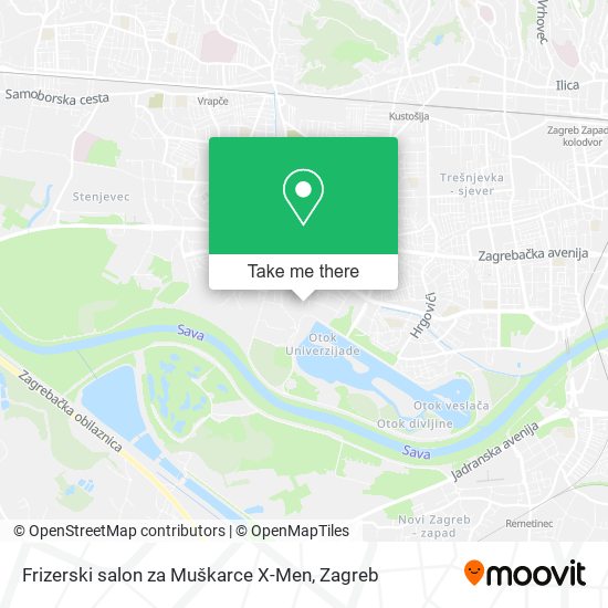 Frizerski salon za Muškarce X-Men map