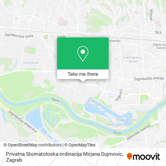 Privatna Stomatoloska ordinacija Mirjana Dujmovic map