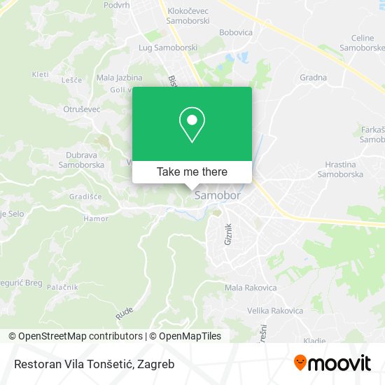 Restoran Vila Tonšetić map