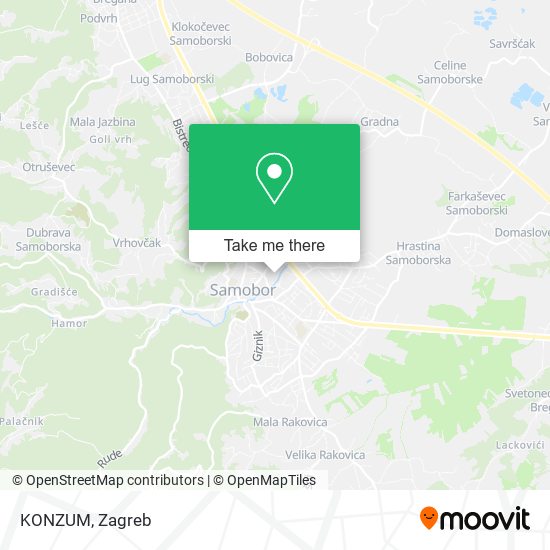 KONZUM map