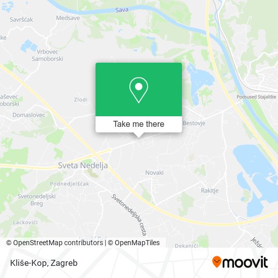 Kliše-Kop map