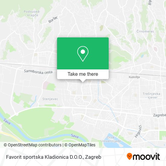 Favorit sportska Kladionica D.O.O. map