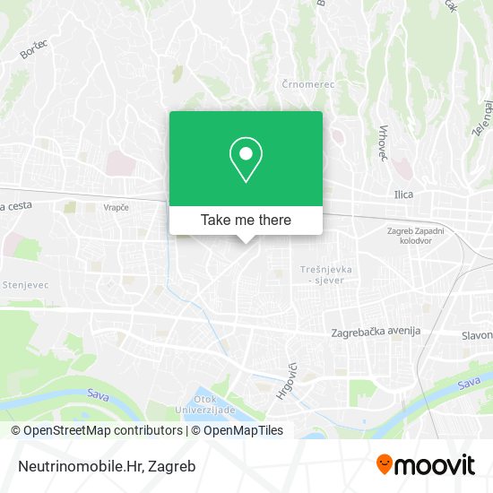 Neutrinomobile.Hr map