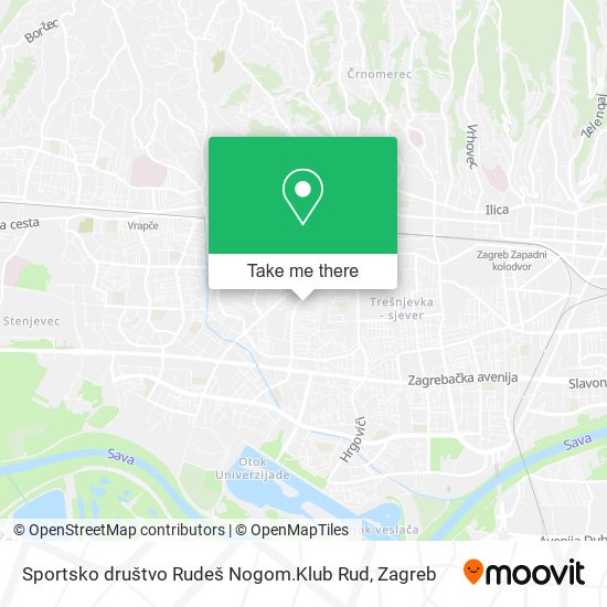 Sportsko društvo Rudeš Nogom.Klub Rud map