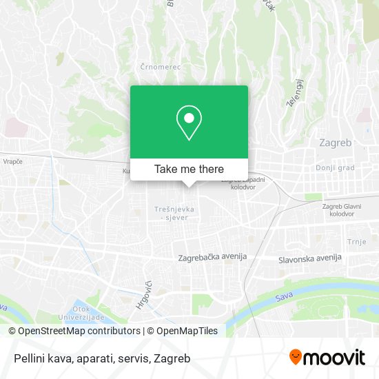 Pellini kava, aparati, servis map