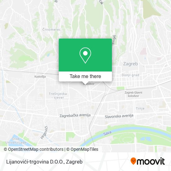 Lijanovići-trgovina D.O.O. map