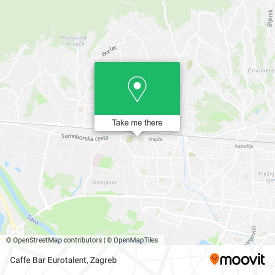 Caffe Bar Eurotalent map