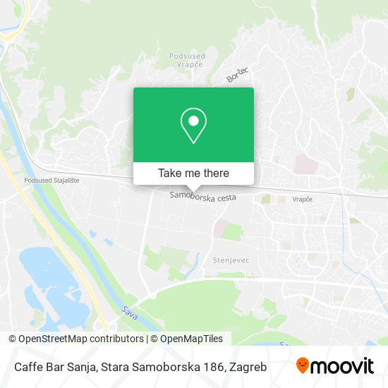 Caffe Bar Sanja, Stara Samoborska 186 map