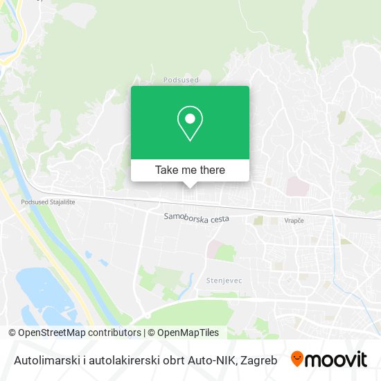 Autolimarski i autolakirerski obrt Auto-NIK map