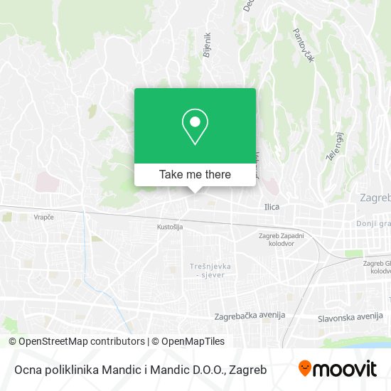 Ocna poliklinika Mandic i Mandic D.O.O. map