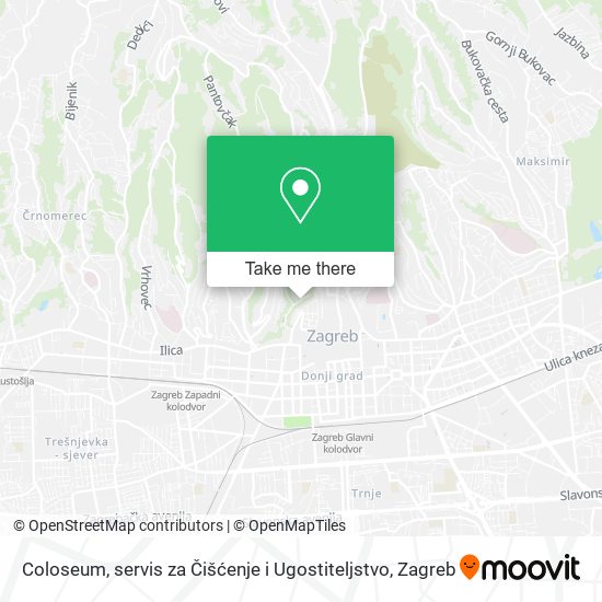 Coloseum, servis za Čišćenje i Ugostiteljstvo map