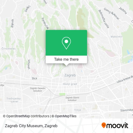 Zagreb City Museum map