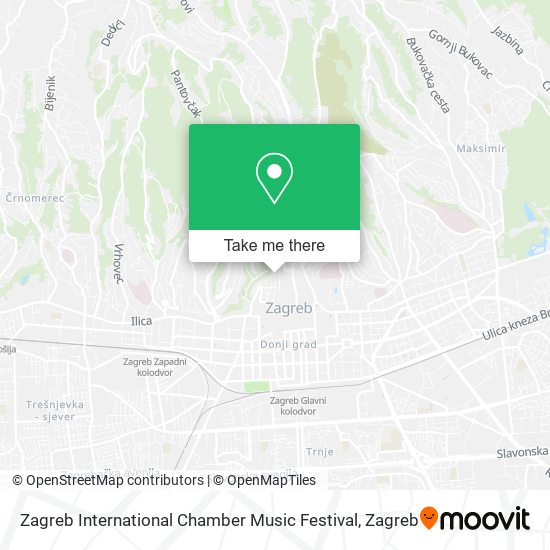 Zagreb International Chamber Music Festival map