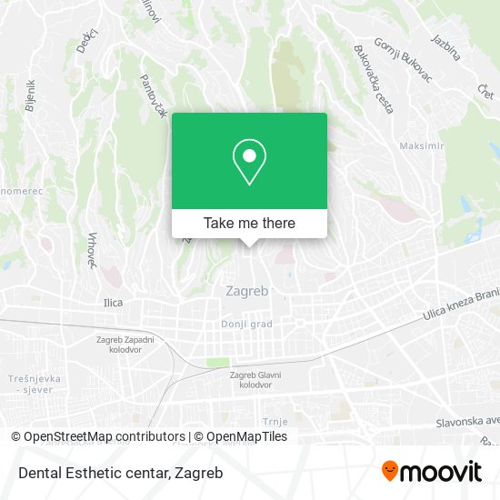 Dental Esthetic centar map