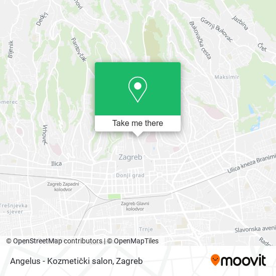 Angelus - Kozmetički salon map