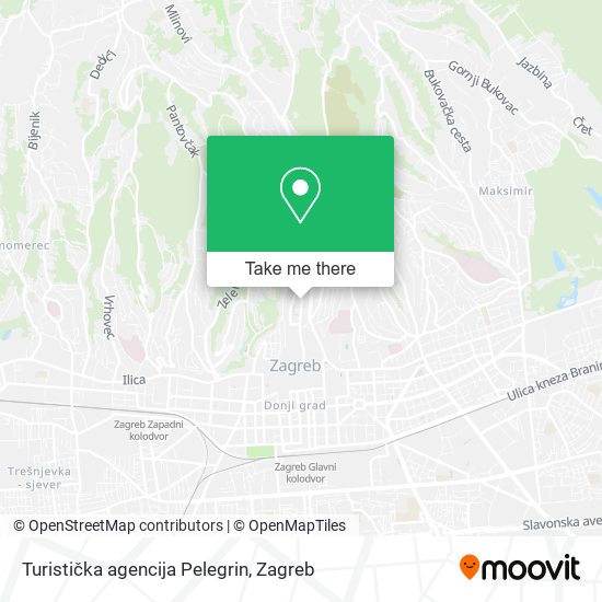 Turistička agencija Pelegrin map