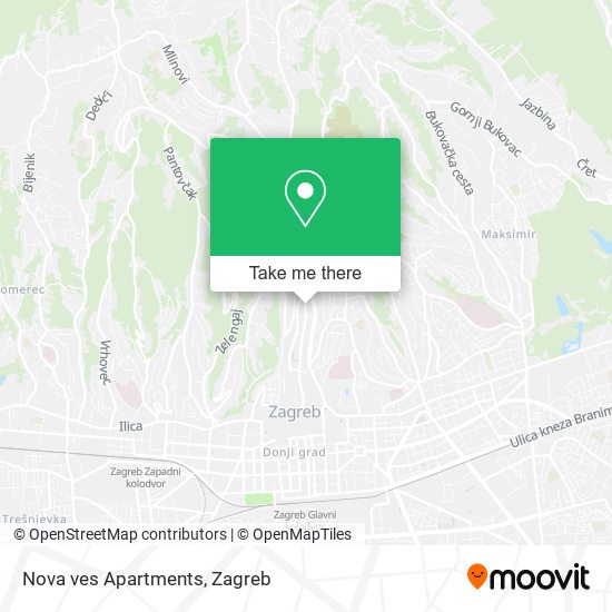 Nova ves Apartments map