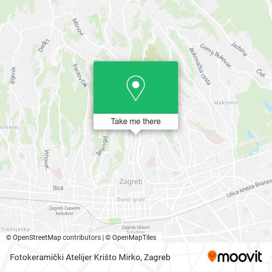 Fotokeramički Atelijer Krišto Mirko map