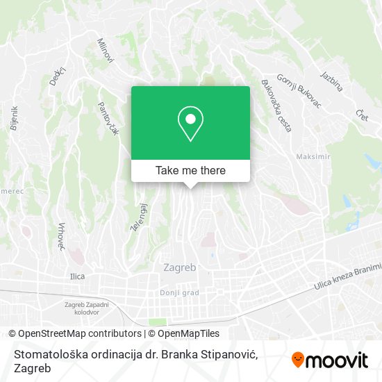 Stomatološka ordinacija dr. Branka Stipanović map