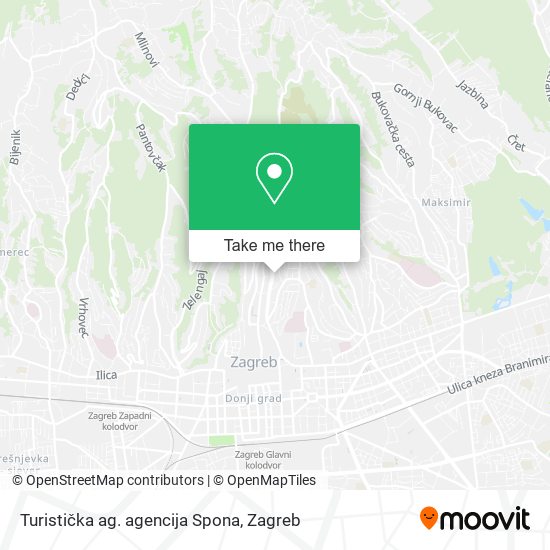 Turistička ag. agencija Spona map