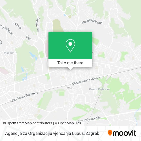 Agencija za Organizaciju vjenčanja Lupus map