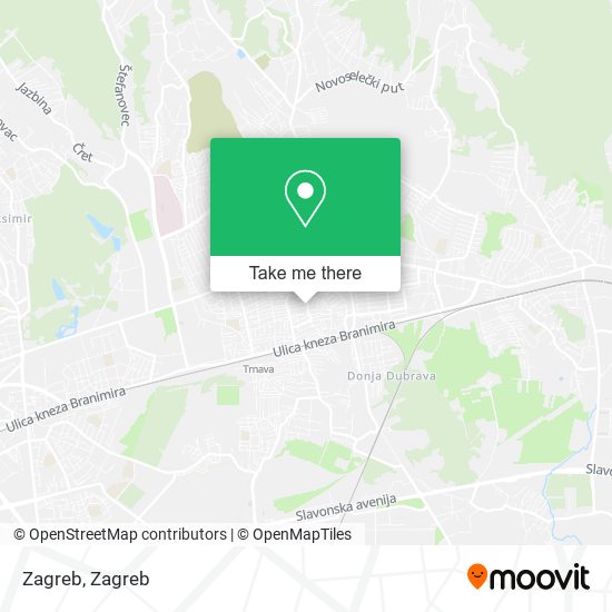 Zagreb map