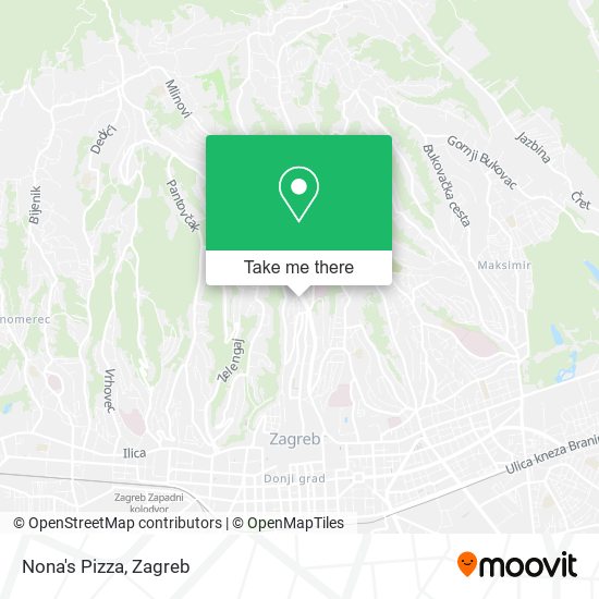 Nona's Pizza map