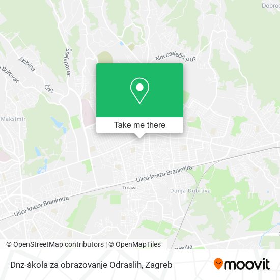 Dnz-škola za obrazovanje Odraslih map